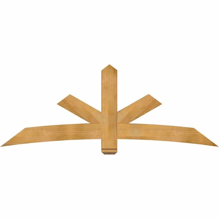 Ekena Millwork Alberta Rough Sawn Timber Gable Bracket, Western Red Cedar, 84"W x 31"H x 6"D x 6"F, 9/12 Pitch GBW084X31X0606ALB00RWR